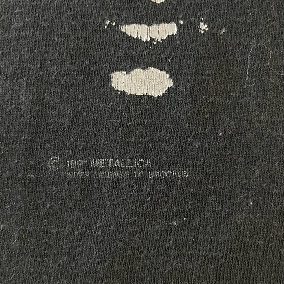 1991 METALLICA BAND TEE. Wherever We May Roam Tour. RARE - Picture 4 of 5